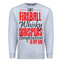 Heather Grey fireball whisky whispers Premium Sweatshirt - artisFamous