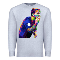 Heather Grey LIONEL MESSI Premium Sweatshirt - artisFamous