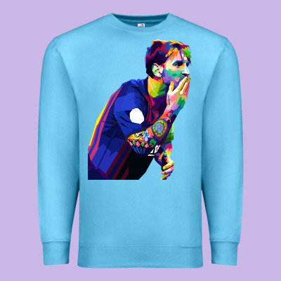 Lionel Messi Premium Sweatshirt Designed By Artisfamous