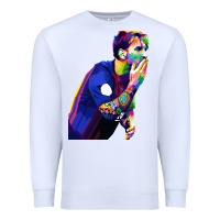 White LIONEL MESSI Premium Sweatshirt - artisFamous