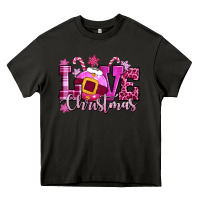 Asphalt love christmas pink Heavy Core Tee - CowGirlArtShop