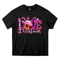 Black love christmas pink Heavy Core Tee - CowGirlArtShop