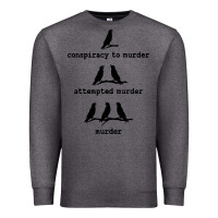 Charcoal Heather attempted murder cute Premium Sweatshirt - artisFamous