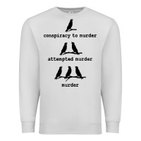 Dove Grey attempted murder cute Premium Sweatshirt - artisFamous