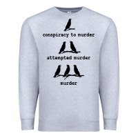 Heather Grey attempted murder cute Premium Sweatshirt - artisFamous