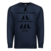 Navy attempted murder cute Premium Sweatshirt - artisFamous