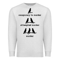 Oatmeal Heather attempted murder cute Premium Sweatshirt - artisFamous