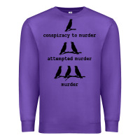Purple attempted murder cute Premium Sweatshirt - artisFamous