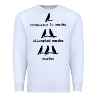 White attempted murder cute Premium Sweatshirt - artisFamous
