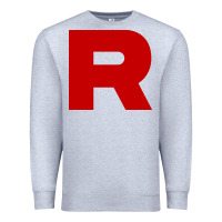 Heather Grey r is team rocket Premium Sweatshirt - artisFamous