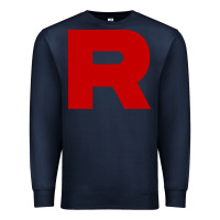Navy r is team rocket Premium Sweatshirt - artisFamous