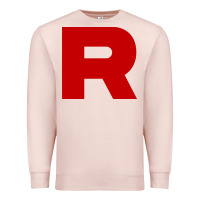 Pale Pink r is team rocket Premium Sweatshirt - artisFamous