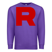 Purple r is team rocket Premium Sweatshirt - artisFamous