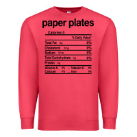 Cardinal paper plates nutrition facts funny thanksgiving christmas Premium Sweatshirt - artisFamous
