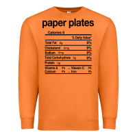 Carrot paper plates nutrition facts funny thanksgiving christmas Premium Sweatshirt - artisFamous