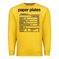 Lemon paper plates nutrition facts funny thanksgiving christmas Premium Sweatshirt - artisFamous