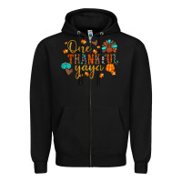 Black one thankful yaya Zipper Hoodie - JahusDesignShop