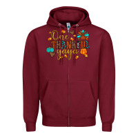 Burgundy one thankful yaya Zipper Hoodie - JahusDesignShop