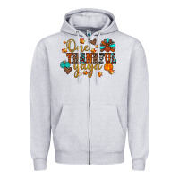 Heather Grey one thankful yaya Zipper Hoodie - JahusDesignShop