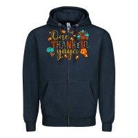 Navy one thankful yaya Zipper Hoodie - JahusDesignShop