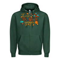 Sports Green one thankful yaya Zipper Hoodie - JahusDesignShop
