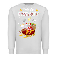 Dove Grey cats for everybody cat christmas ugly christmas sweatshirt Premium Sweatshirt - artisFamous