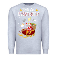 Heather Grey cats for everybody cat christmas ugly christmas sweatshirt Premium Sweatshirt - artisFamous