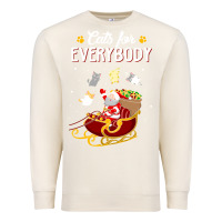 Sandshell cats for everybody cat christmas ugly christmas sweatshirt Premium Sweatshirt - artisFamous