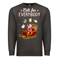 Smoke cats for everybody cat christmas ugly christmas sweatshirt Premium Sweatshirt - artisFamous