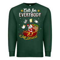 Sports Green cats for everybody cat christmas ugly christmas sweatshirt Premium Sweatshirt - artisFamous