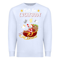 White cats for everybody cat christmas ugly christmas sweatshirt Premium Sweatshirt - artisFamous
