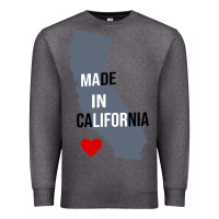 Charcoal Heather made in california Premium Sweatshirt - artisFamous