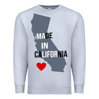 Heather Grey made in california Premium Sweatshirt - artisFamous
