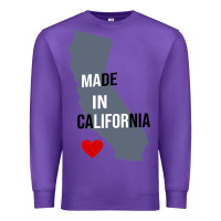 Purple made in california Premium Sweatshirt - artisFamous