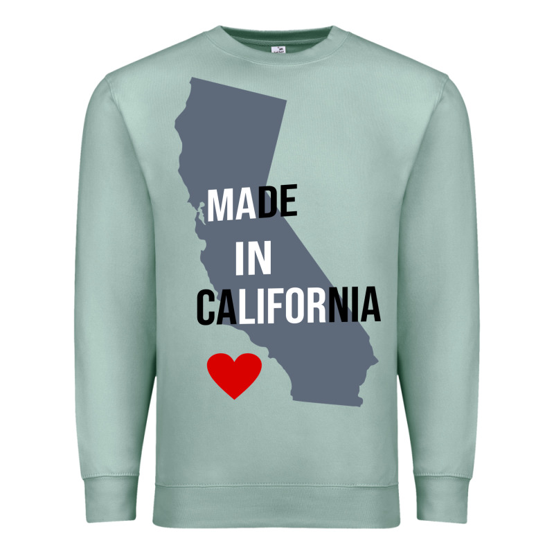 Made In California Premium Sweatshirt by artisFamous | Teevron