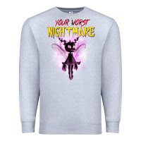 Heather Grey Your Worst Nightmare Premium Sweatshirt - artisFamous