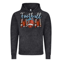 Vintage Black Football Mom Vintage Hoodie - CowhideDigitalArt