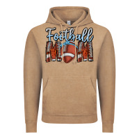 Vintage Coffee Football Mom Vintage Hoodie - CowhideDigitalArt