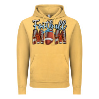 Vintage Mustard Football Mom Vintage Hoodie - CowhideDigitalArt
