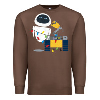 Chestnut wall e eve christmas light wrap graphic t shirt Premium Sweatshirt - artisFamous