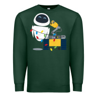 Sports Green wall e eve christmas light wrap graphic t shirt Premium Sweatshirt - artisFamous