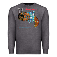 Charcoal Heather Double Barrel Premium Sweatshirt - artisFamous