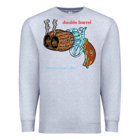 Heather Grey Double Barrel Premium Sweatshirt - artisFamous