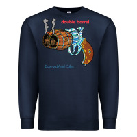 Navy Double Barrel Premium Sweatshirt - artisFamous