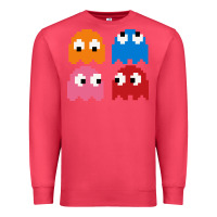 Cardinal pacman ghosts cool retro 80s Premium Sweatshirt - artisFamous