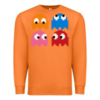 Carrot pacman ghosts cool retro 80s Premium Sweatshirt - artisFamous
