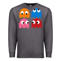 Charcoal Heather pacman ghosts cool retro 80s Premium Sweatshirt - artisFamous