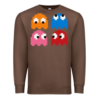 Chestnut pacman ghosts cool retro 80s Premium Sweatshirt - artisFamous