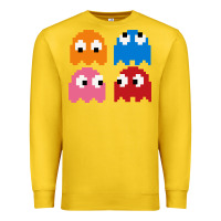 Lemon pacman ghosts cool retro 80s Premium Sweatshirt - artisFamous