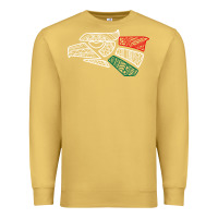Antique Gold mexico flag Premium Sweatshirt - artisFamous